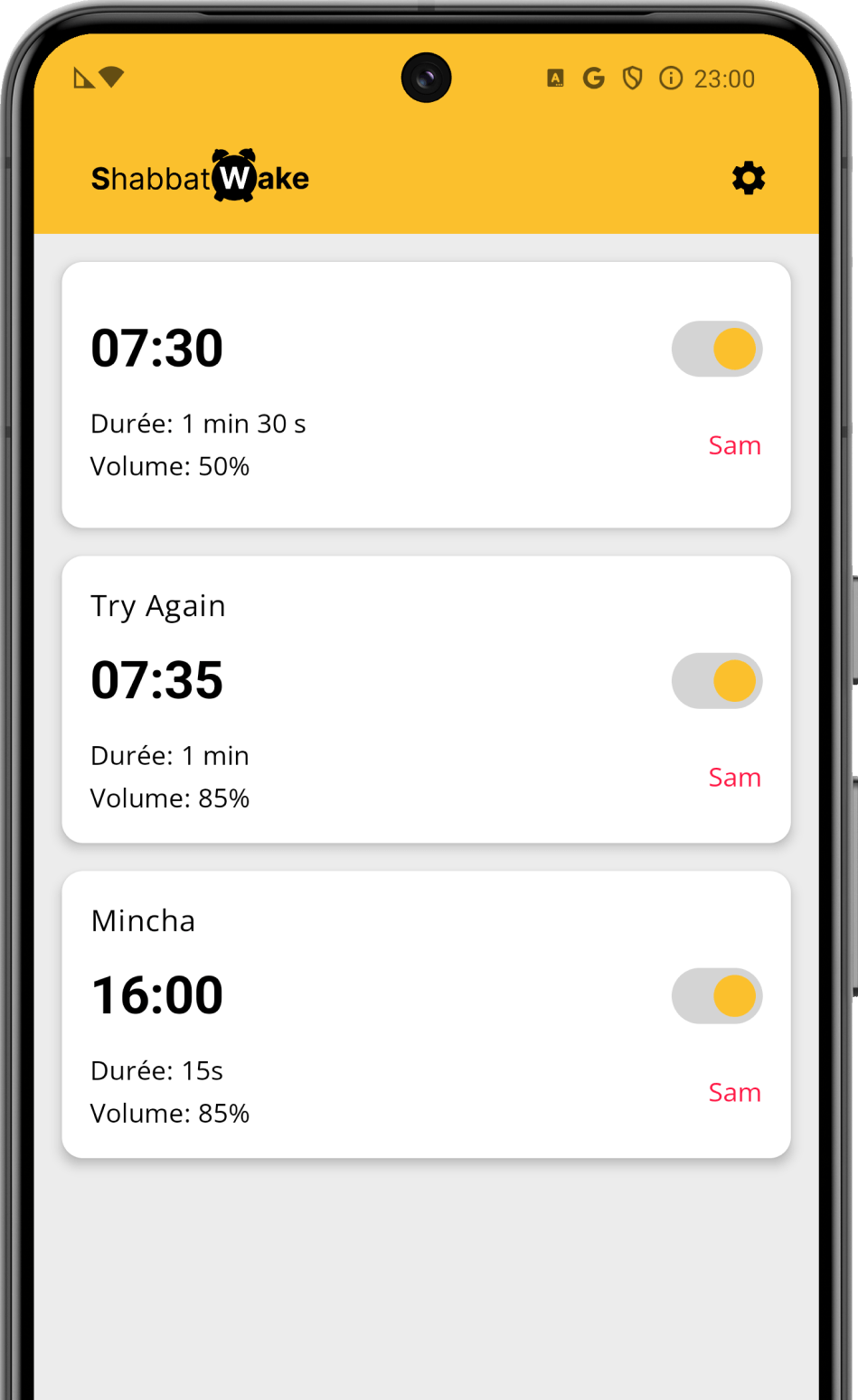 Réglez une fois, ça fonctionne