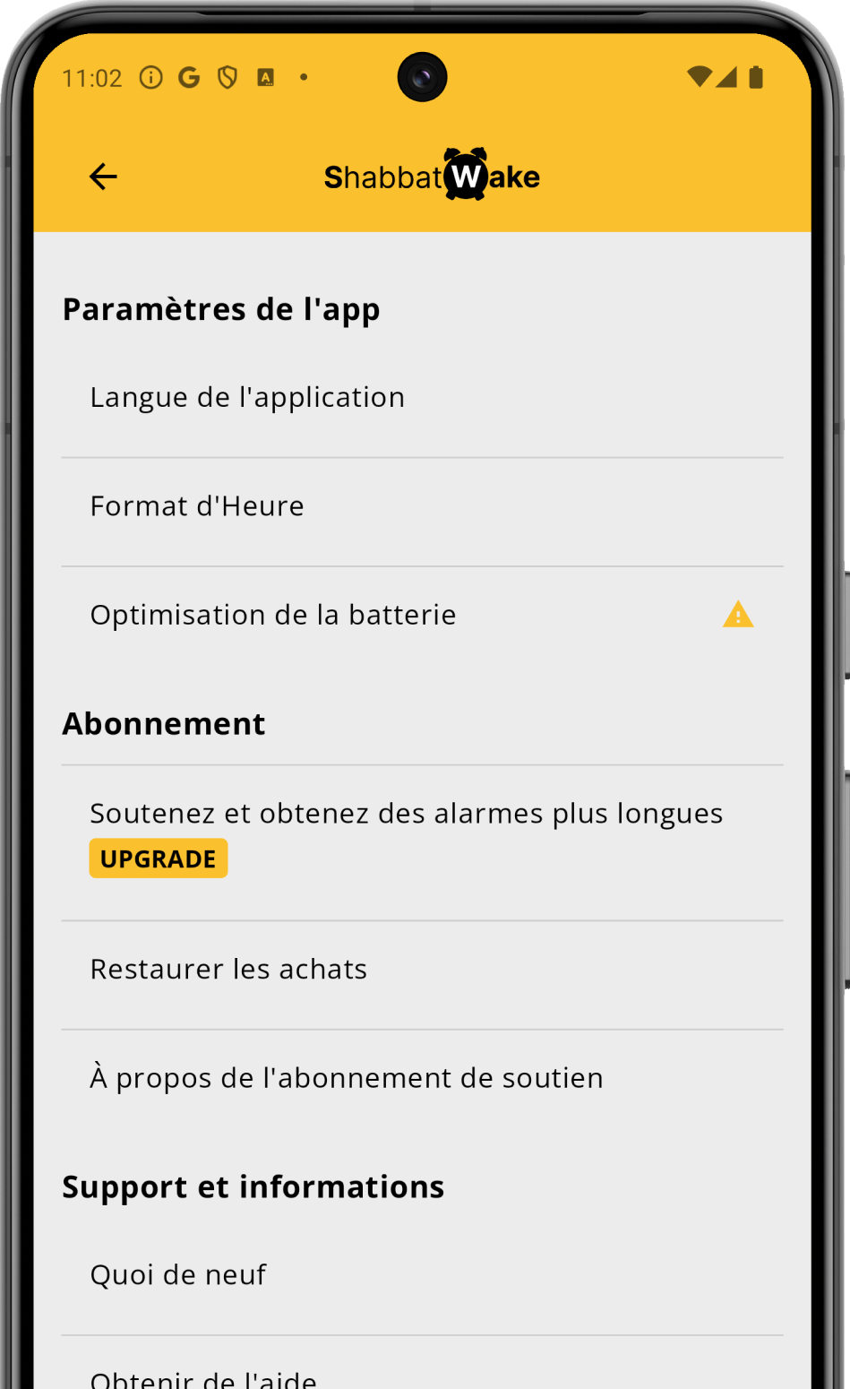Adapté à votre appareil